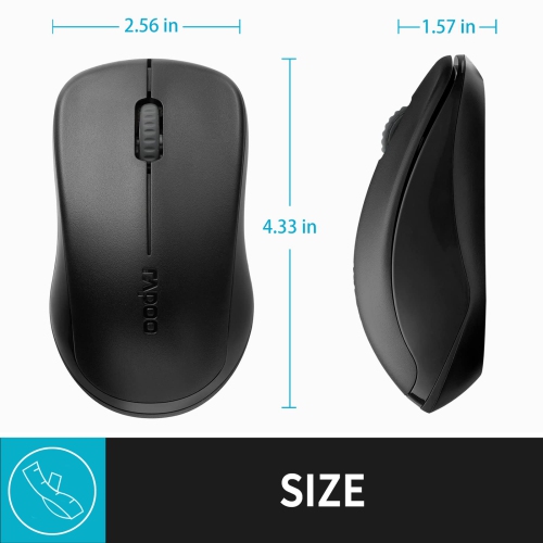 Wireless Mouse 2.4GHz, Green, Unisex, USB/Wireless, Portable, Noiseless, 2  AAA Battery, Universal Windows Compatibility