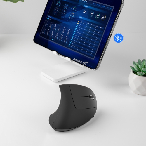 Souris verticale ergonomique rechargeable pour droitier | Sans fil Bluetooth 5,1 et 2,4 G | Chargement rapide USB-C | Niveaux 3&nbsp;ppp
