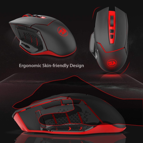Redragon M690-1 2400 DPI Optical 2.4G Wireless Gaming Mouse, 5 Adjustable DPI Levels Portable Gaming & Office Mice with 8 Bu