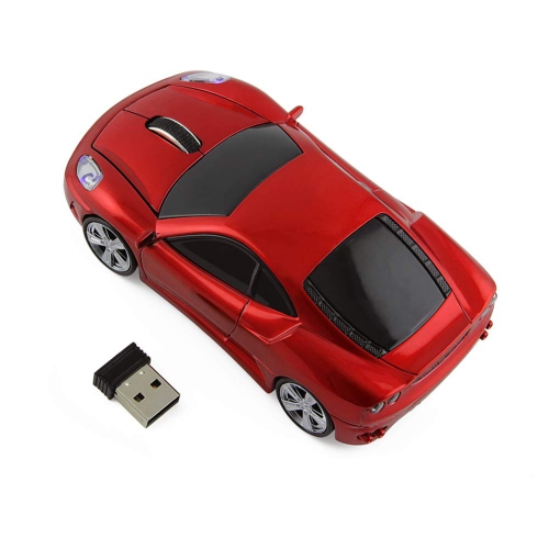 thumbnail image 2 of Usbkingdom Wireless Mouse, 2.4GHz Car Shaped Wireless Pink Mouse Cool 3D Ergonomic Optical Gaming Mice With USB Receiver For PC Laptop Computer Kids Girls Small Hands 2 of 13