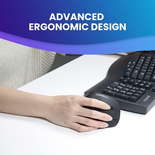 Wireless ADVANCED Ergonomic Vertical Mouse - 2.4 G - 1600 dpi - Right handed - Natural Ergonomic Vertical Design for Windows 7, 8, and 10