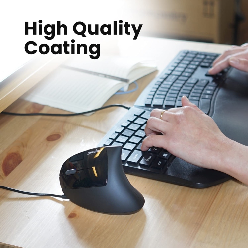Perixx PERIMICE-513L Left Handed Ergonomic Vertical Mouse - 1000/1600 DPI - Recommended with RSI User
