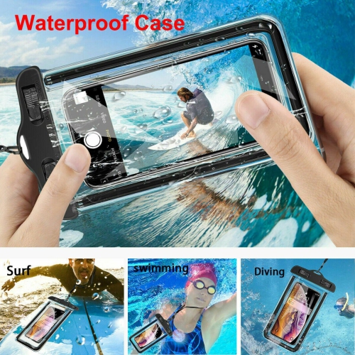 Universal Waterproof Underwater Cell Phone Pouch Case Swimming Bag Fits Most Mobile Phones