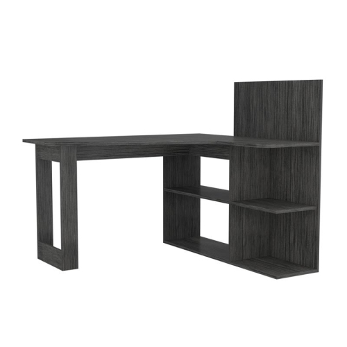 TUHOME FURNITURE Tuhome Modern Engineered Wood Charcoal Masai Computer Desk