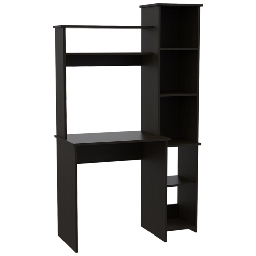 TUHOME Versalles Desk Engineered Wood Desks in Black