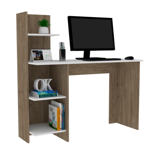 TUHOME Vilna 120 Desk Engineered Wood Desks in Multi-color