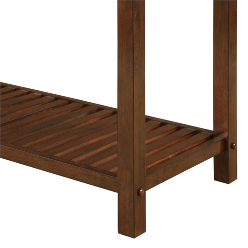 Designs2Go Three-Tier Butcher Block Kitchen Island w/Drawer in Espresso Wood