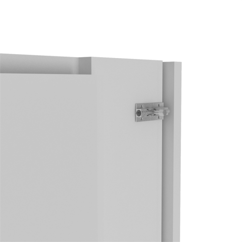 Tuhome Furniture Vatta Wall Mounted Floating Wine Rack in White