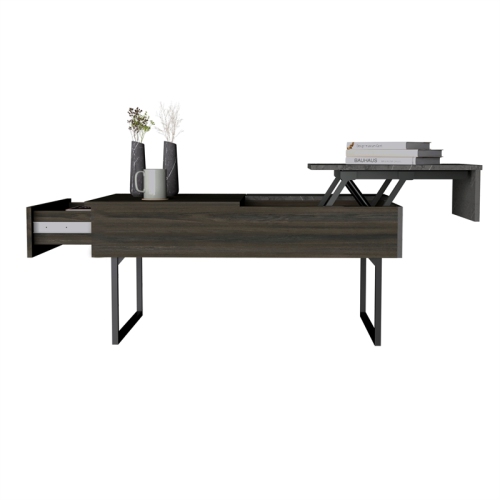 TUHOME Beyond Lift Top Coffee Table Engineered Wood in Multi-color