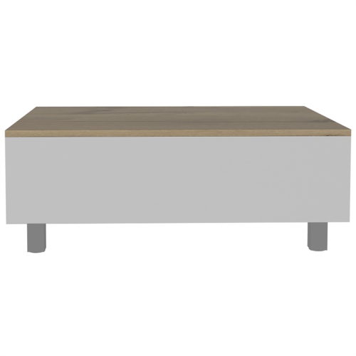 TUHOME Gambia Lift Top Coffee Table Engineered Wood Coffee Tables in White
