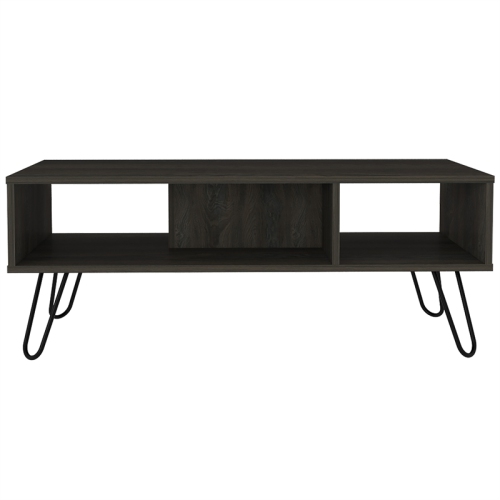 Trent Home Modern Engineered Wood Coffee Table in Espresso