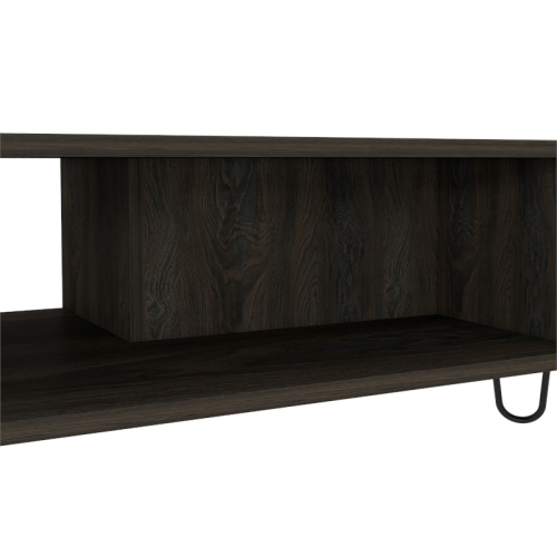 Trent Home Modern Engineered Wood Coffee Table in Espresso