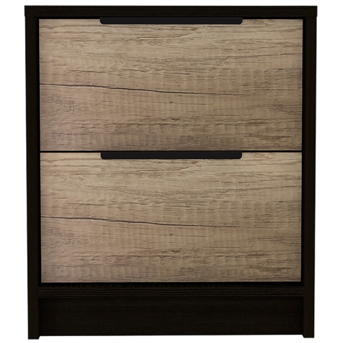 TUHOME Kaia Nightstand Engineered Wood Nightstands in Multi-color