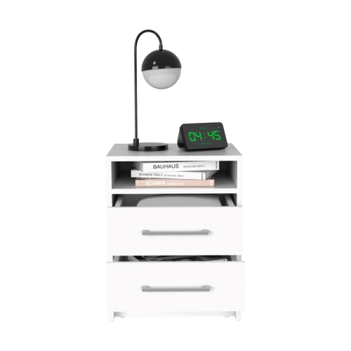 TUHOME Eter Nightstand Engineered Wood Nightstands in White