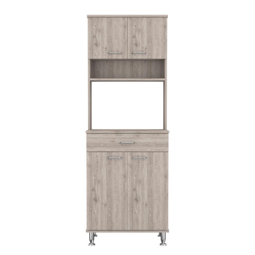 TUHOME FURNITURE Tuhome Della 60 Kitchen Pantry Engineered Wood Pantries In Gray