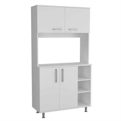 TUHOME 95 Pantry Kit Engineered Wood Pantries in White