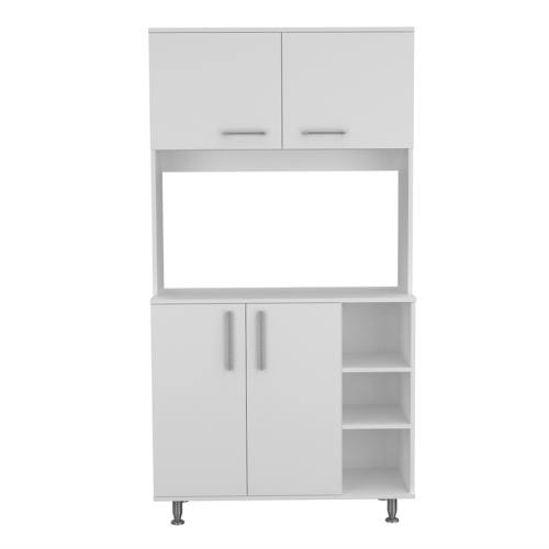 TUHOME 95 Pantry Kit Engineered Wood Pantries in White
