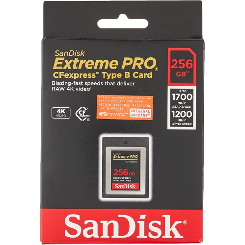 SanDisk 256GB Extreme PRO CFexpress Card Type B -