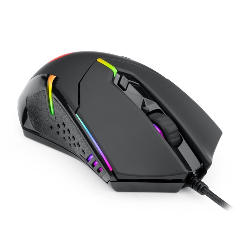 axGear RGB Gaming Mouse USB Wired 6 Buttons Programmable Mouse w/ Weight Tuning Set