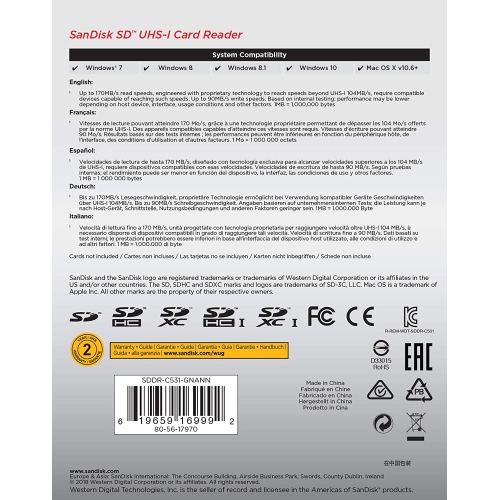Lecteur de cartes SD UHS-I de SanDisk