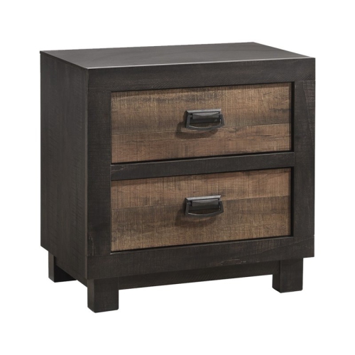Picket House Furnishings Harrison 2 Drawer Nightstand in Walnut