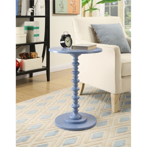 Pemberly Row Spindle Table in Blue Wood Finish