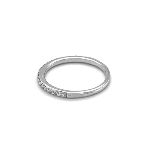 14K White Gold 0.22TDW Lab Grown Diamond Wedding Band