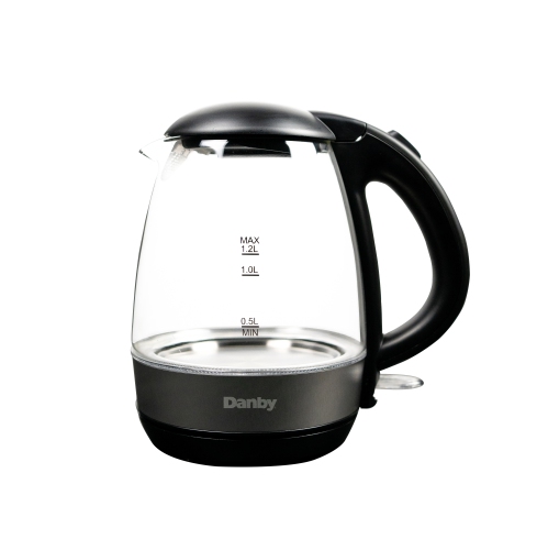 Danby DBKT12013BD11 Bouilloire en verre de 1,2 l en noir