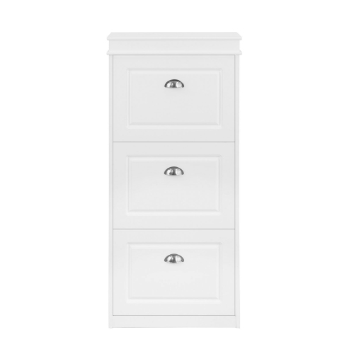 SoBuy FSR94-W, 3 Drawers Shoe Cabinet Shoe Rack Shoe Storage Cupboard Organizer Unit