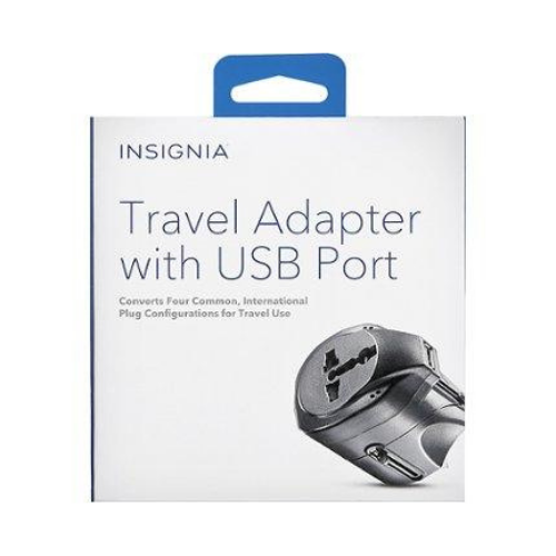 Insignia NS-TADPT1USB Travel Adapter With USB Port by INSIGNIA - Open Box condition - Image 2