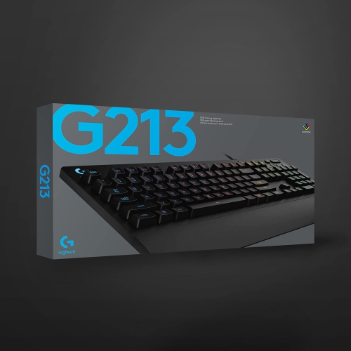 Logitech G213 Prodigy Gaming Keyboard, LIGHTSYNC RGB Backlit Keys, Spill-Resistant, Customizable Keys, Dedicated Multi-Media