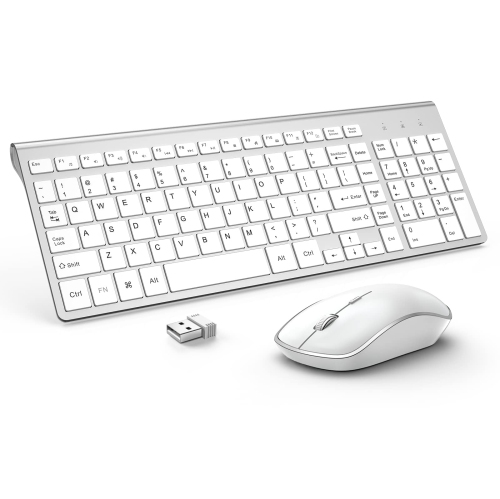 Ensemble clavier et souris sans fil, Souris USB Slim sans fil JOYACSESS  avec pavé numérique compatible avec les Mac PC de iMac
