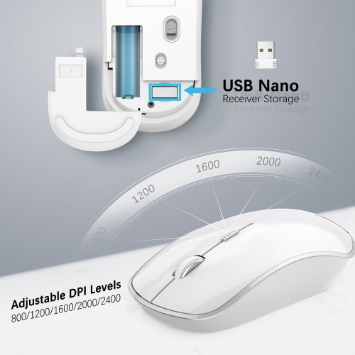 Wireless Keyboard and Mouse Combo,JOYACCESS USB Slim Wireless Keyboard Mouse with Numeric Keypad Compatible with iMac Mac PC