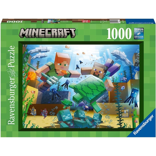 RAVENSBURGER  Minecraft Mosaic 1000 Piece Jigsaw Puzzle