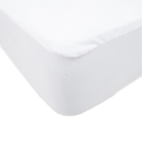 DB CHEZ VOUS  - Comfort Mattress Protector, Waterproof And Hypoallergenic, Double Size In White