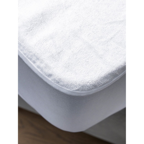 DB Chez Vous - Comfort Mattress Protector, Waterproof and Hypoallergenic, Queen Size, White