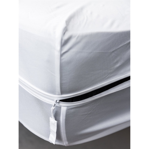 DB Chez Vous - Encasement Mattress Protector, Waterproof and Anti-Bedbug, X-Twin Size, White