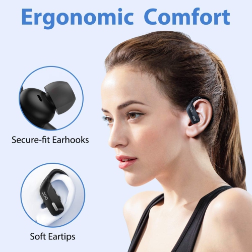 Wireless Earbuds occiam Bluetooth Headphones 48H Play Back Earphones in Ear Waterproof with Microphone LED Display for Sport