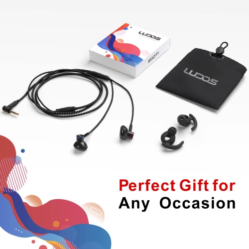 Écouteurs-boutons-écouteurs-microphone avec fil, écouteurs-boutons avec fil NOVA de LUDOS avec microphone - Garantie de 5 ans | réduction du bruit