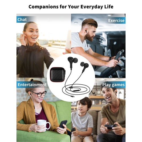 Casque d’écoute USB C de TITACUTTE pour écouteurs boutons avec fil autonomes de type C S21 S22 de Samsung avec commande de volume BA