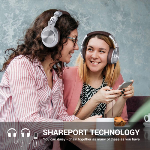 OneOdio A71 Wired Over Ear Headphones, Studio Headphones with SharePort, Professional Adapter-Free Monitor Recording & Mixin