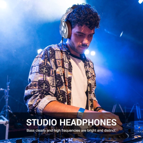 OneOdio A71 Wired Over Ear Headphones, Studio Headphones with SharePort, Professional Adapter-Free Monitor Recording & Mixin