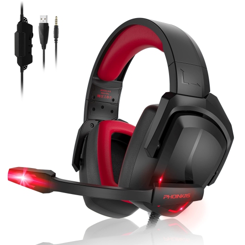 Gaming Headset for PS5 PS4 Nintendo Switch PC Laptop, 7.1 Stereo Surround Sound, Noise Isolation Over Ear Gaming Headphone w