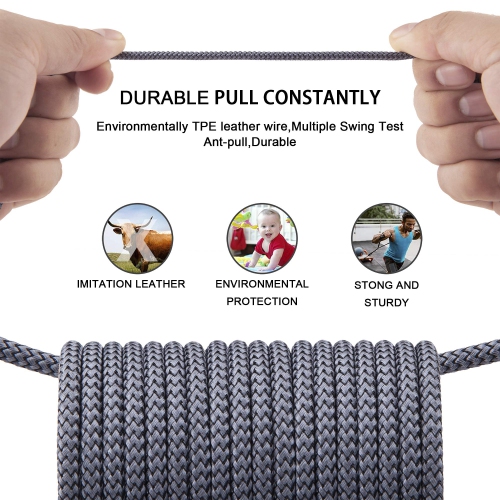 iPhone Charger Cable, MFi Certified 10 Feet Nylon Braided Lightning Cable, iPhone Charging Cord USB Cable