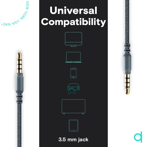 Artix CL750 Wired Headphones with Microphone and Volume Control, On Ear Stereo Noise Isolating Head Phones Corded with Adjus