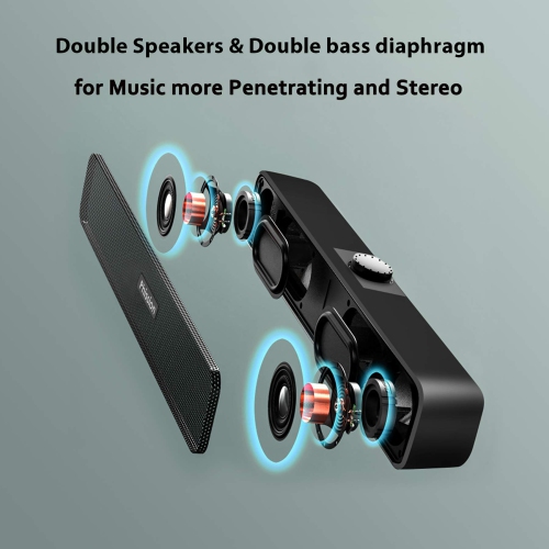 Computer Speakers, MARBOO Speakers 6w with 2 Diaphragm USB Powered Speaker, 2.0 Stereo Speaker for Laptop Desktop PC Cellpho