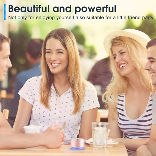 Portable Wireless Bluetooth Speaker with Built-in-Mic,Handsfree Call,AUX Line,TF Card,HD Sound and Bass for iPhone Ipad Android Smartphone and