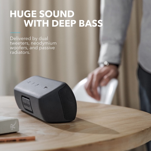 Soundcore Motion+ Bluetooth Speaker with Hi-Res 30W Audio, BassUp, Wireless Speaker - Open Box
