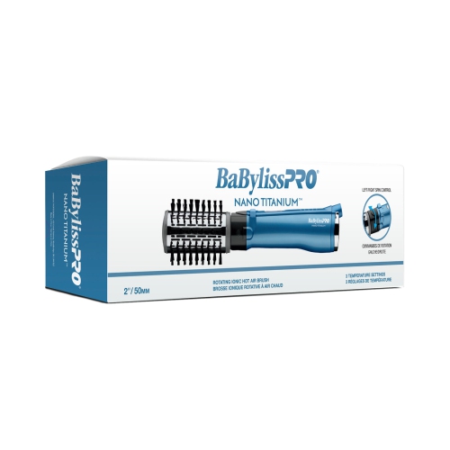 BaBylissPRO Nano Titanium 2" Ionic Rotating Hot Air Styler