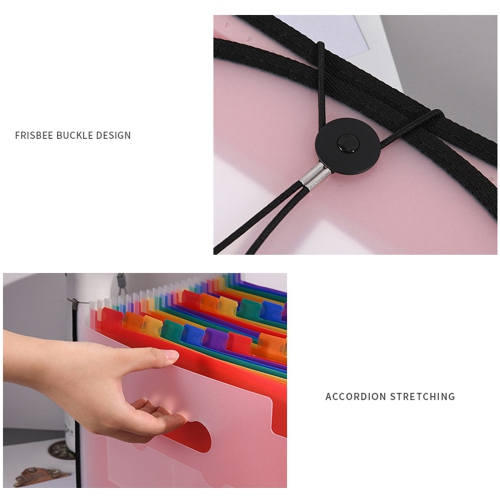 Le classeur expansible de navor avec 24 pochettes ,Range-tout portatif de format A4, convient pour la maison, le bureau, l’étude et les voyages avec